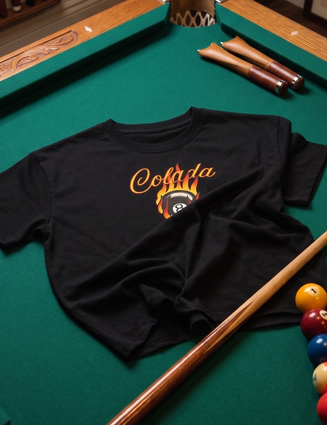 Billiards — Black Boxy Fit Tee