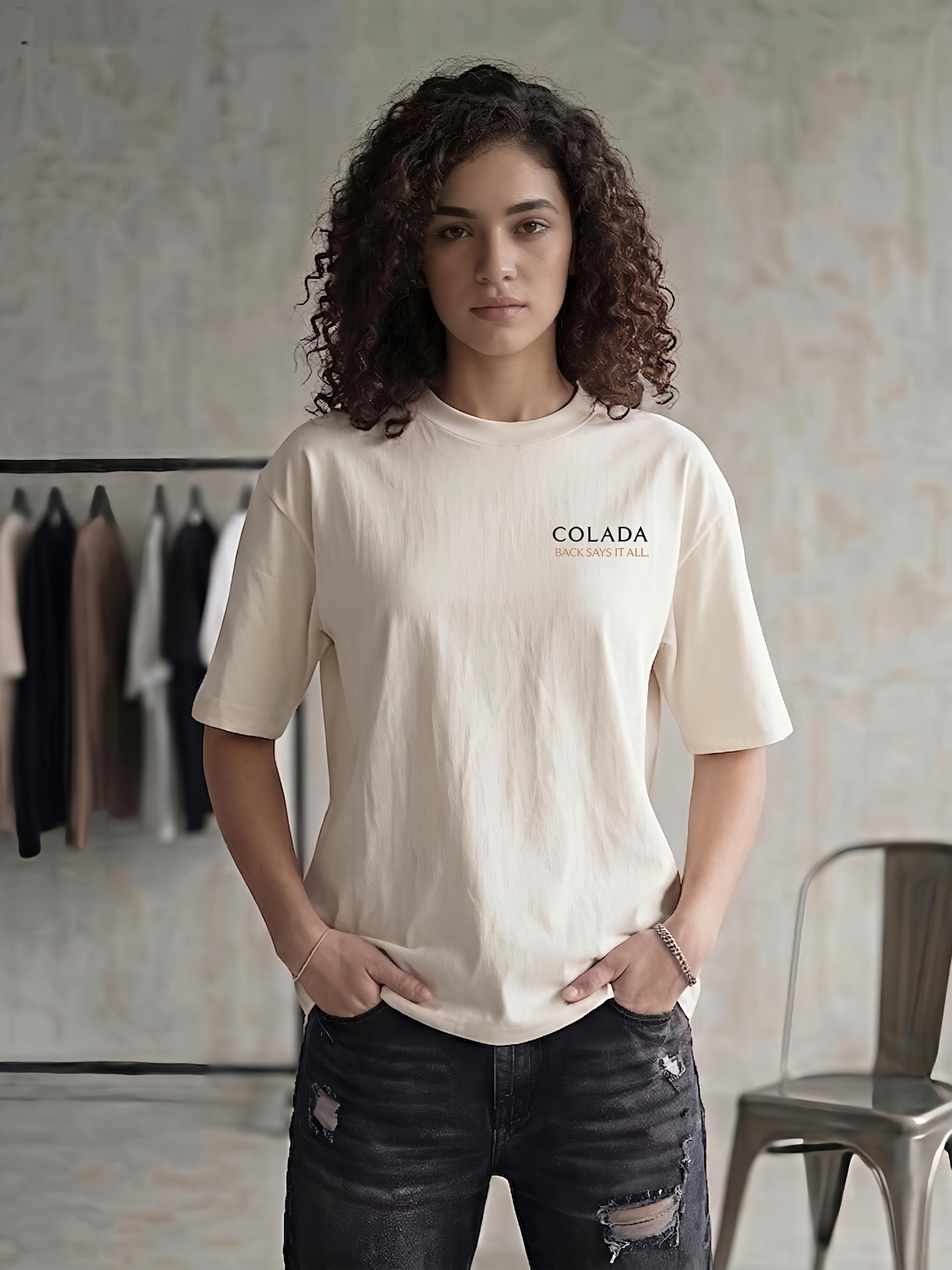 Born To Outshine — Off-White Oversized Tee