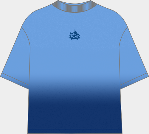 Blue Ombre Oversized Tee