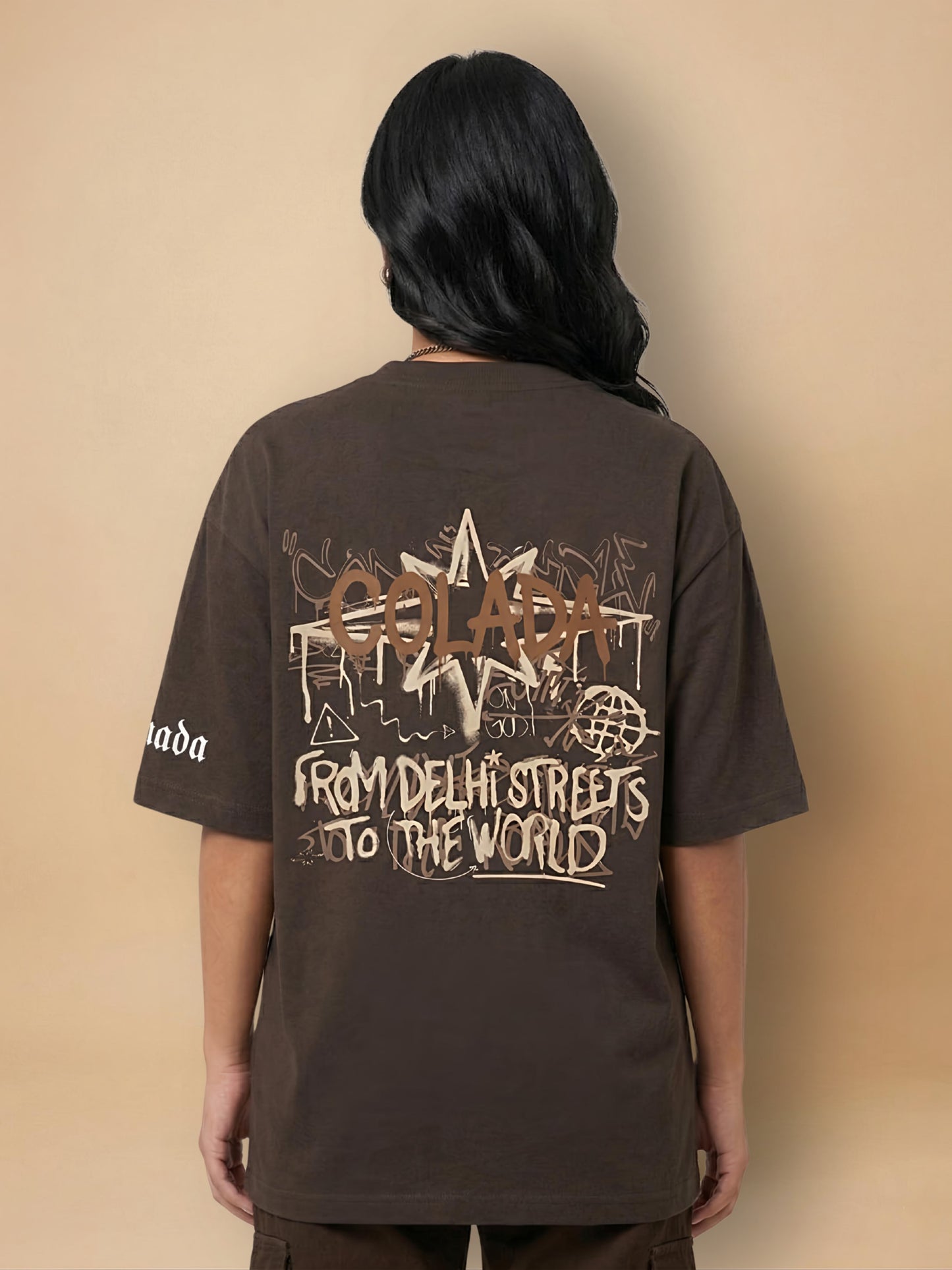 From Delhi Streets — Brown oversized Tee