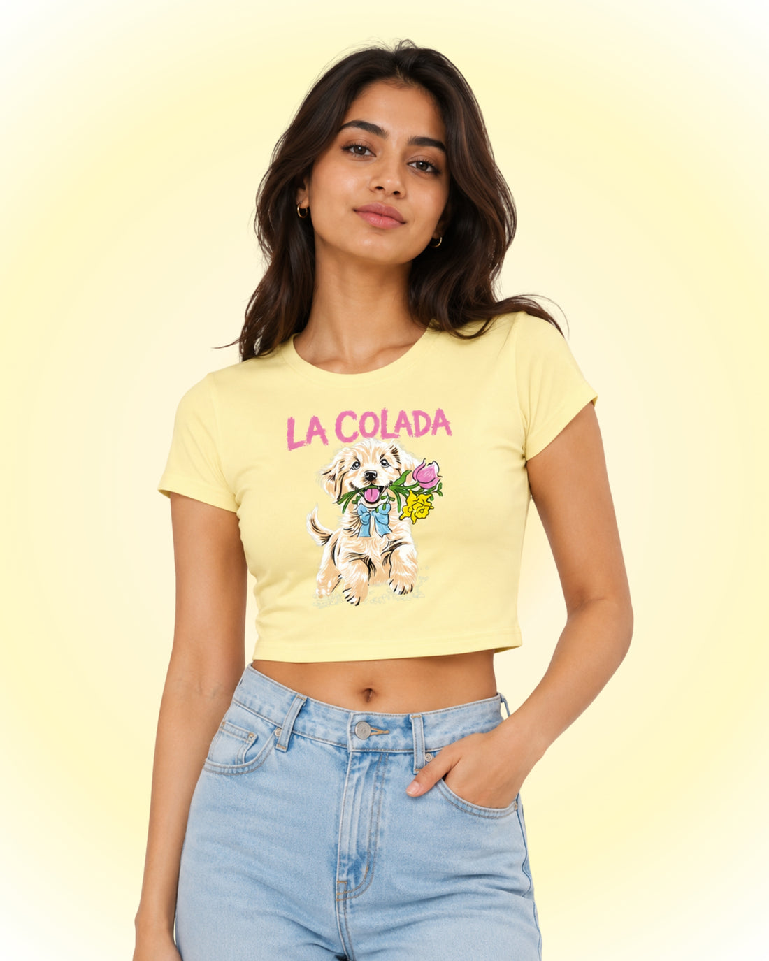 La Colada — Butter Yellow Baby Tee