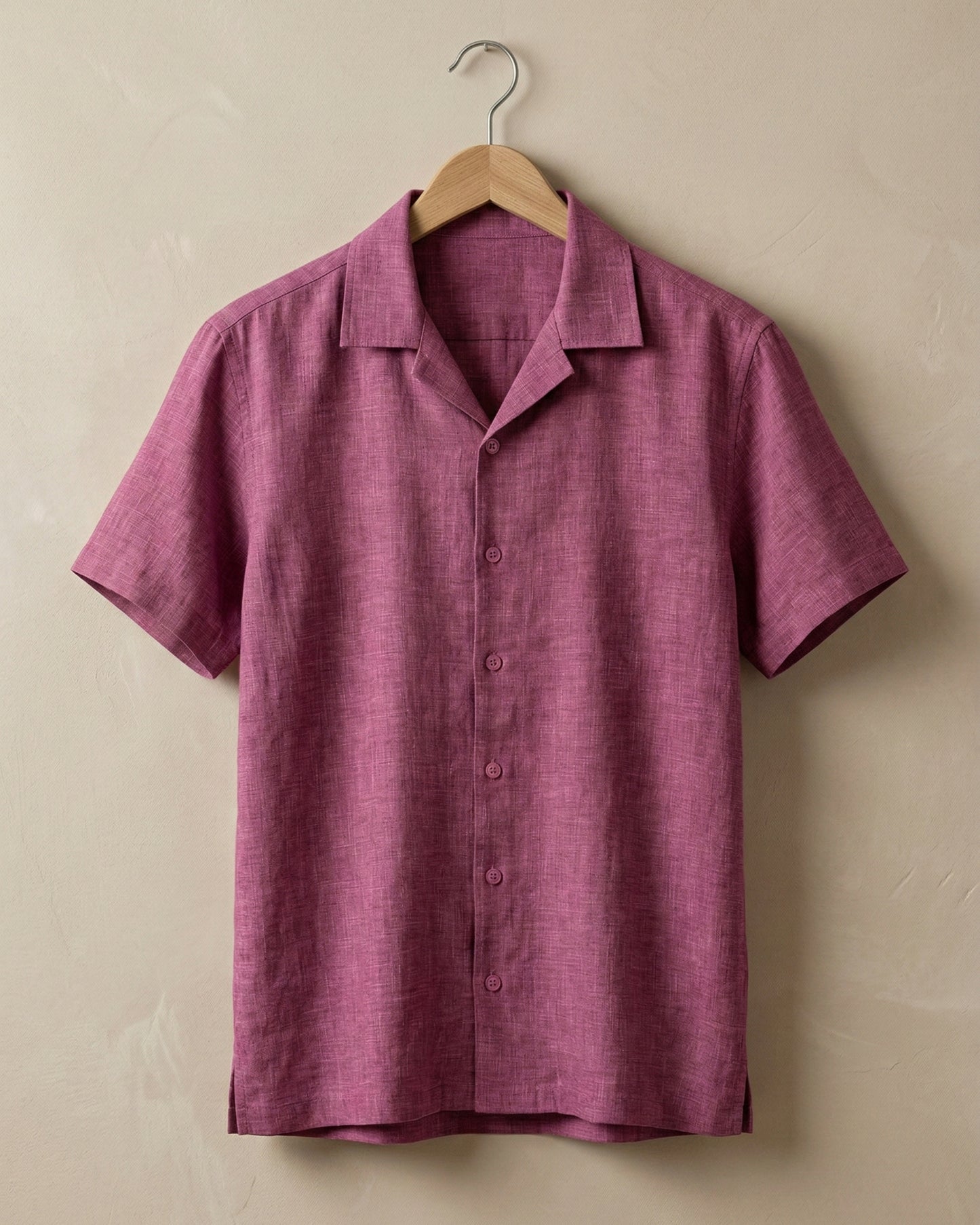 Dusty Plum Linen Oversized Shirt