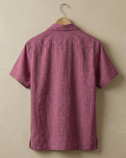 Dusty Plum Linen Oversized Shirt