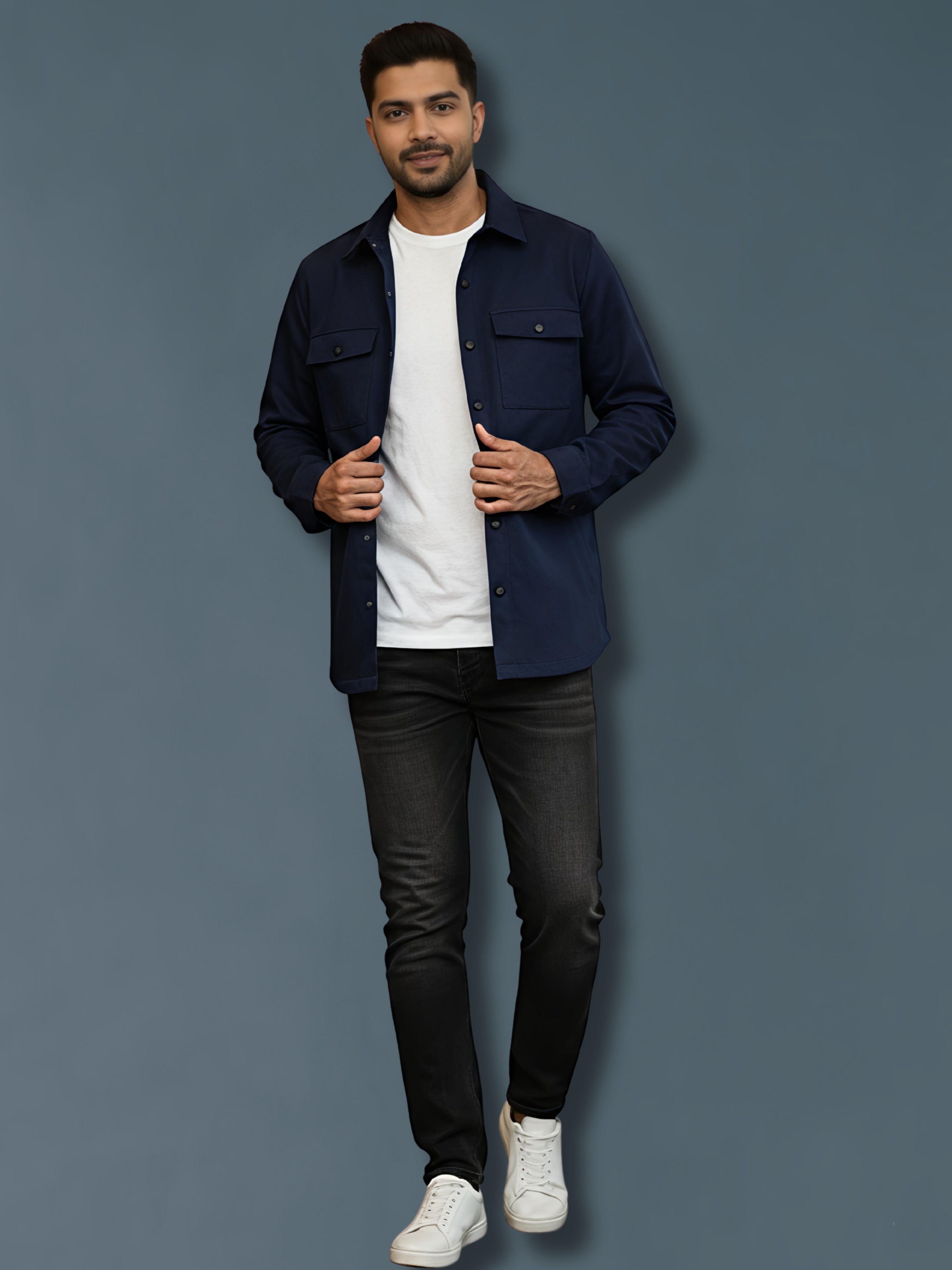 Navy Shacket