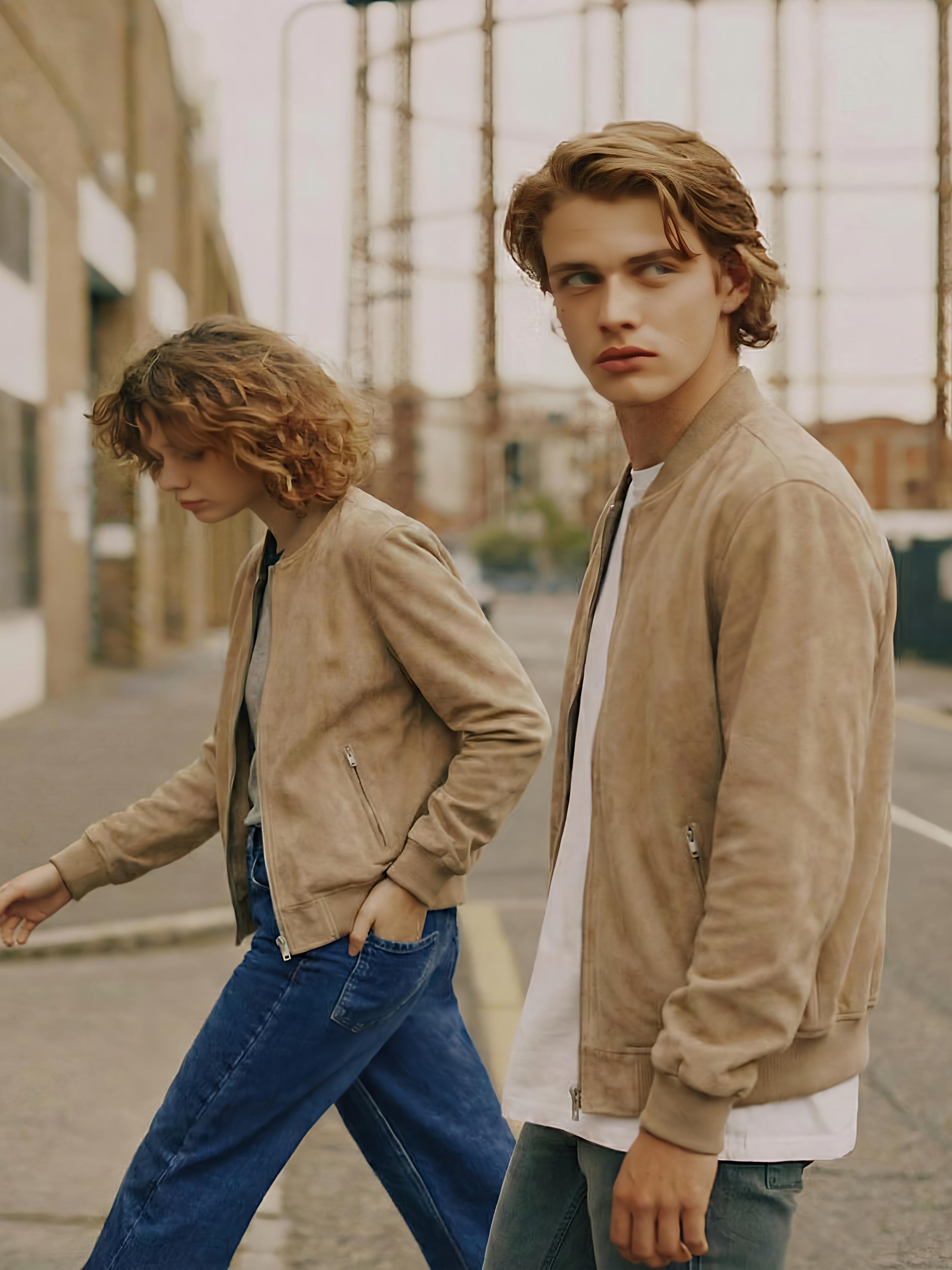 Beige Suede Jacket
