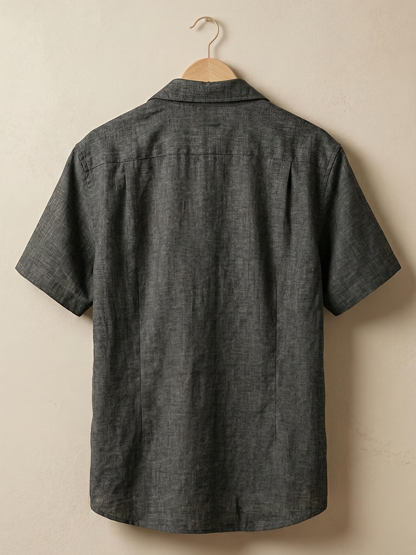 Black Linen Oversized Shirt