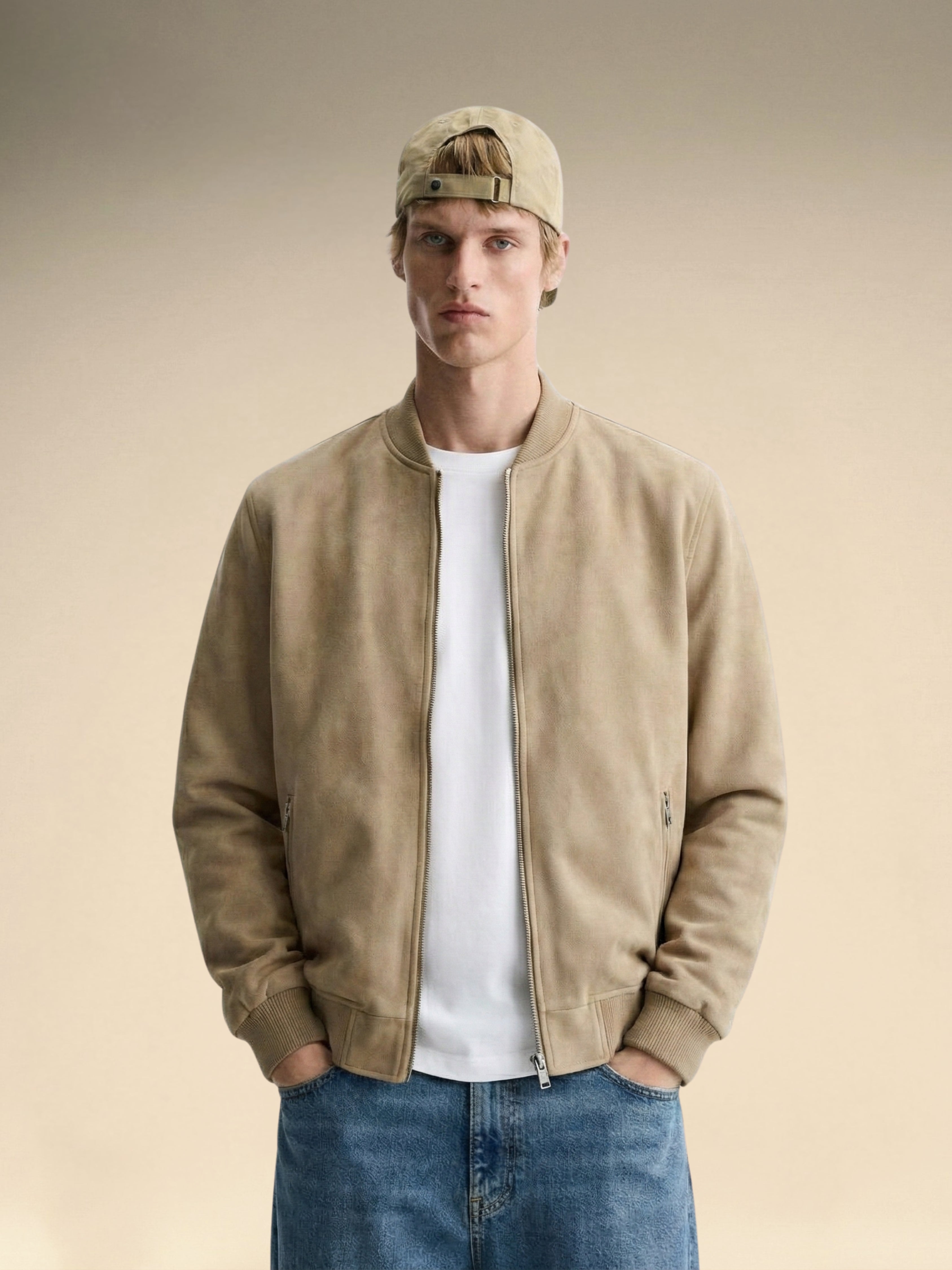 Beige Suede Jacket