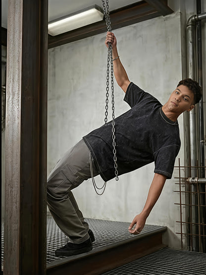 Black Glow Oversezed Tee