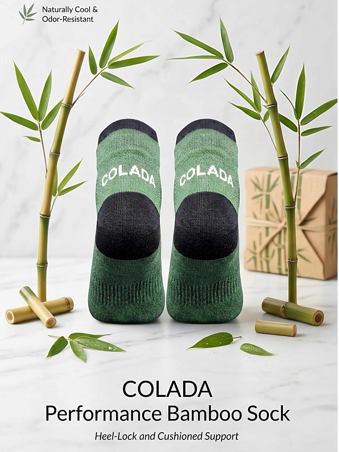 Olive Bamboo Ankle Socks (Pack of 1)