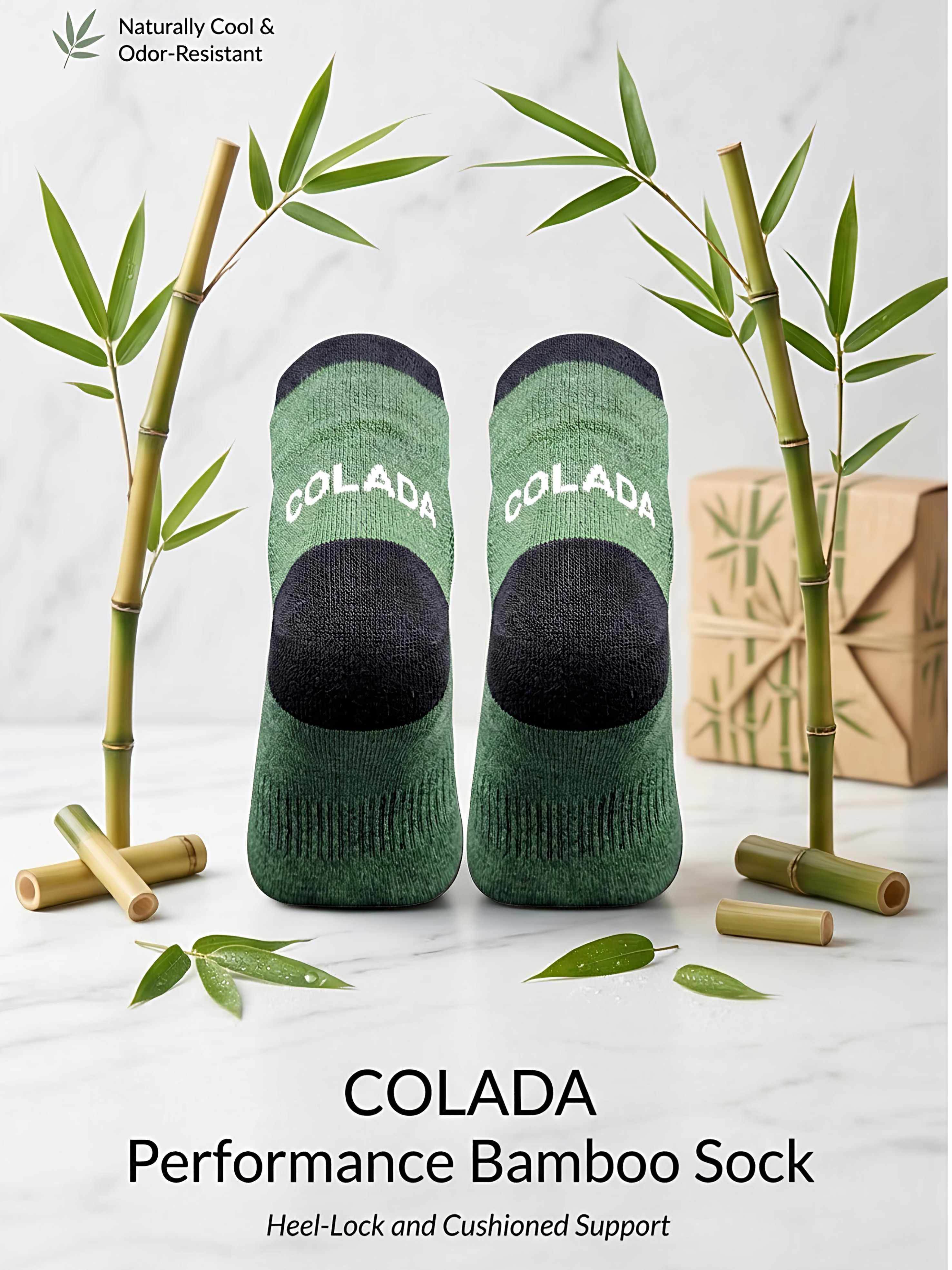 Olive Bamboo Ankle Socks (Pack of 1)