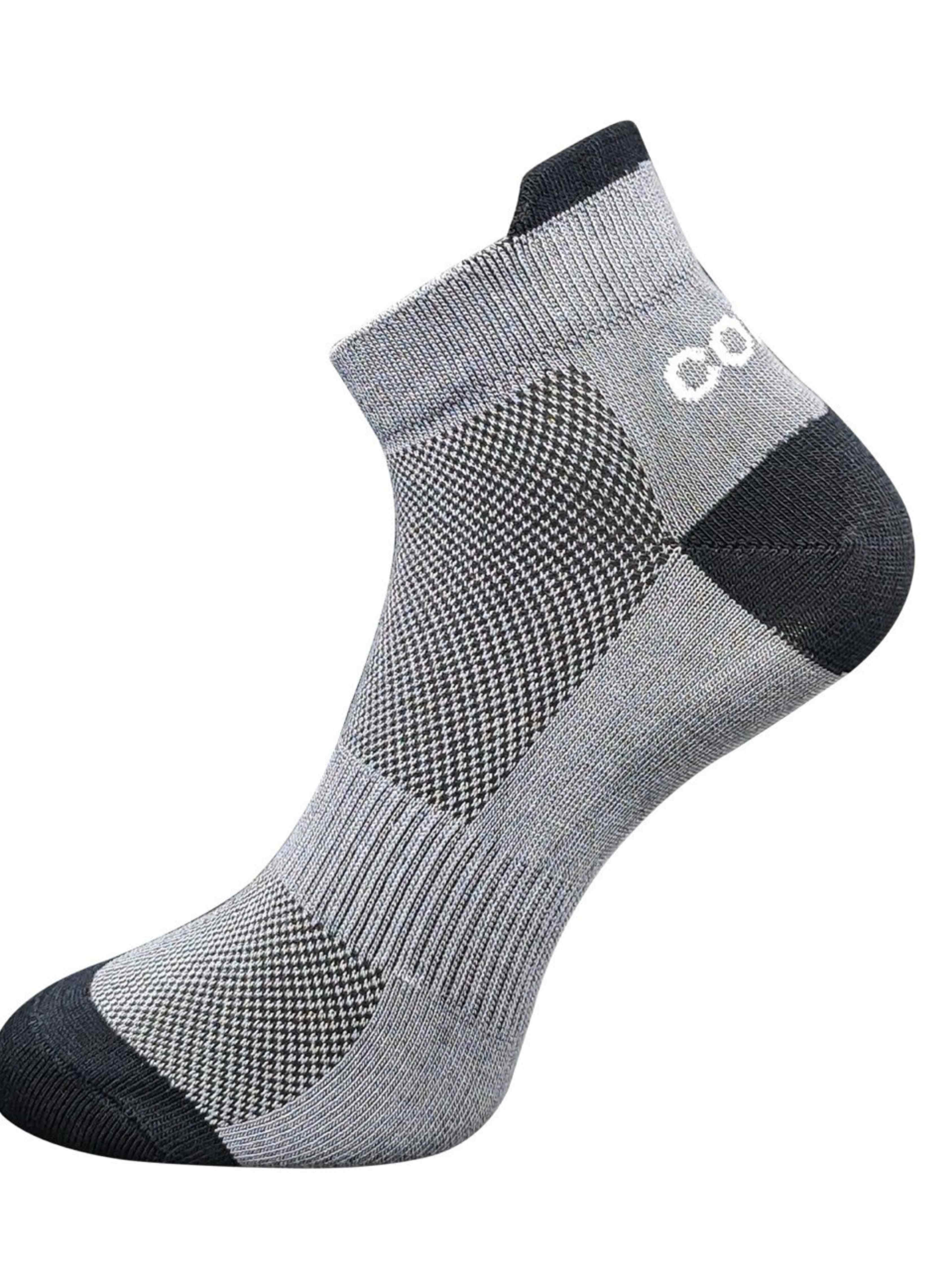 Gray Bamboo Ankle Socks (Pack of 1)
