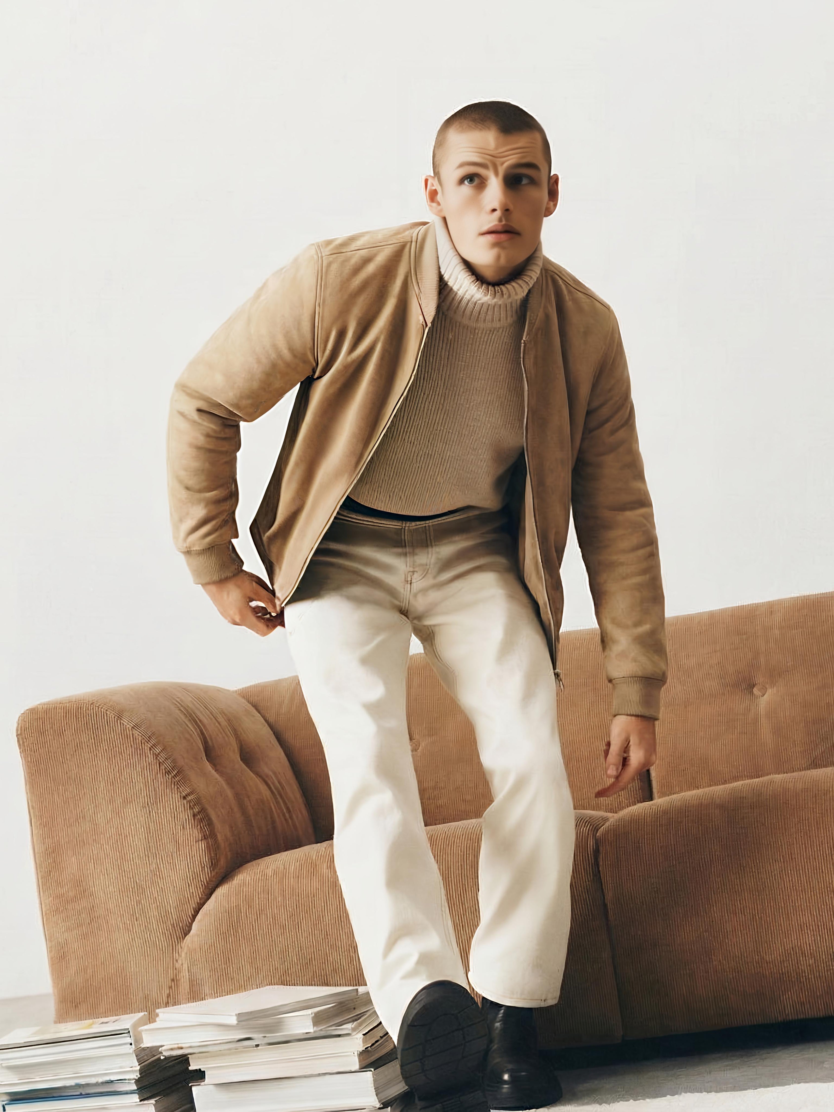 Beige Suede Jacket