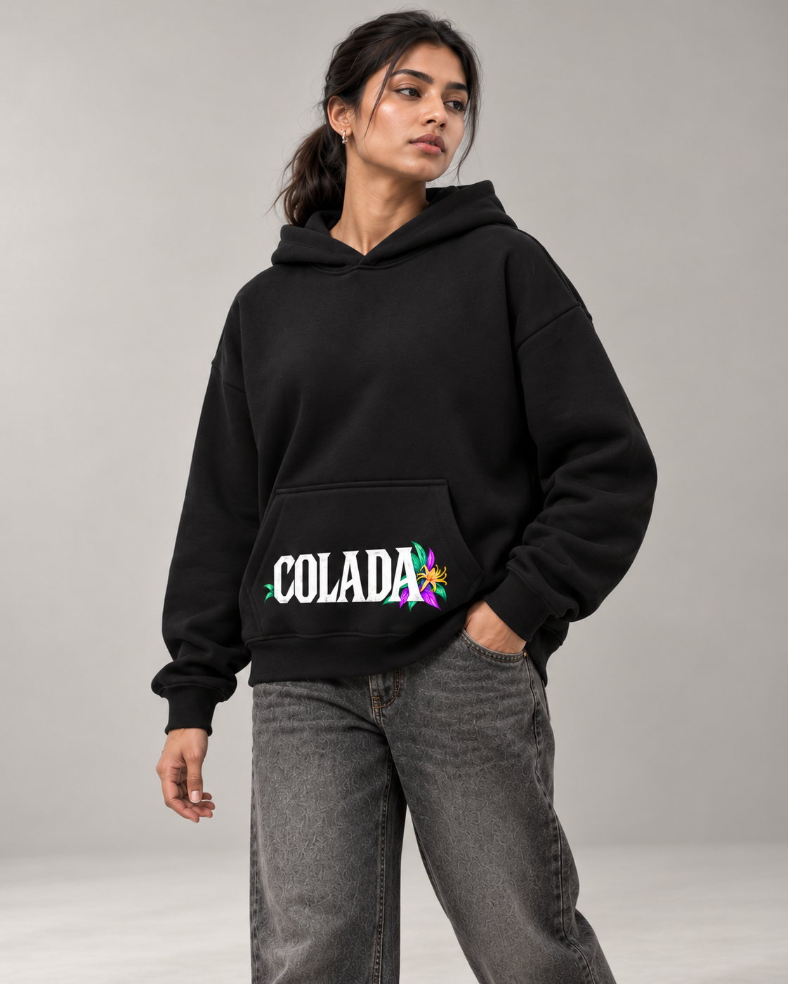 Strong And Courageous Boxy hoodie