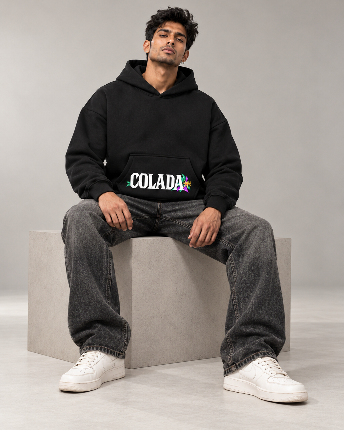 Strong And Courageous Boxy hoodie