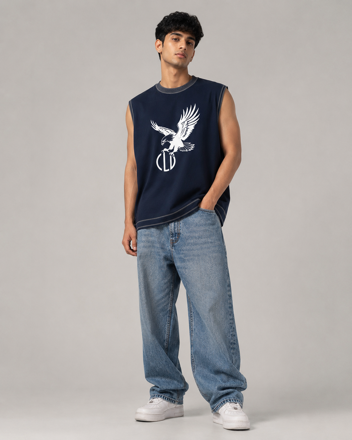 Pearl Blue Oversized Tank
