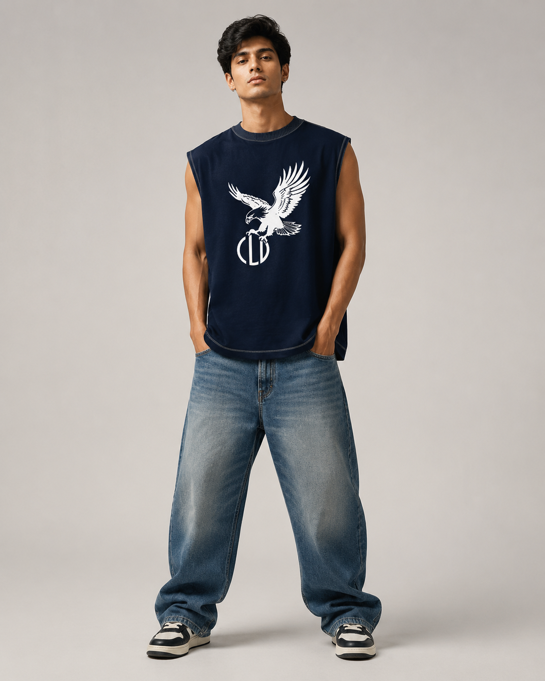 Pearl Blue Oversized Tank