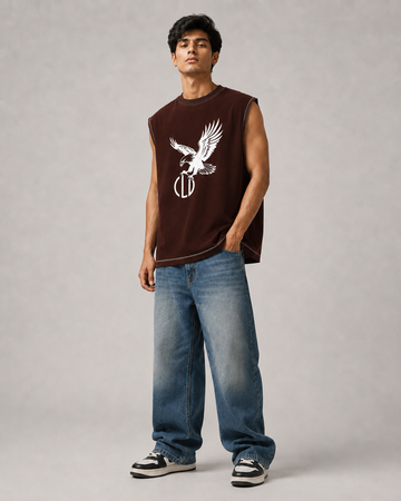 Chocolate Brown Oversized Tank