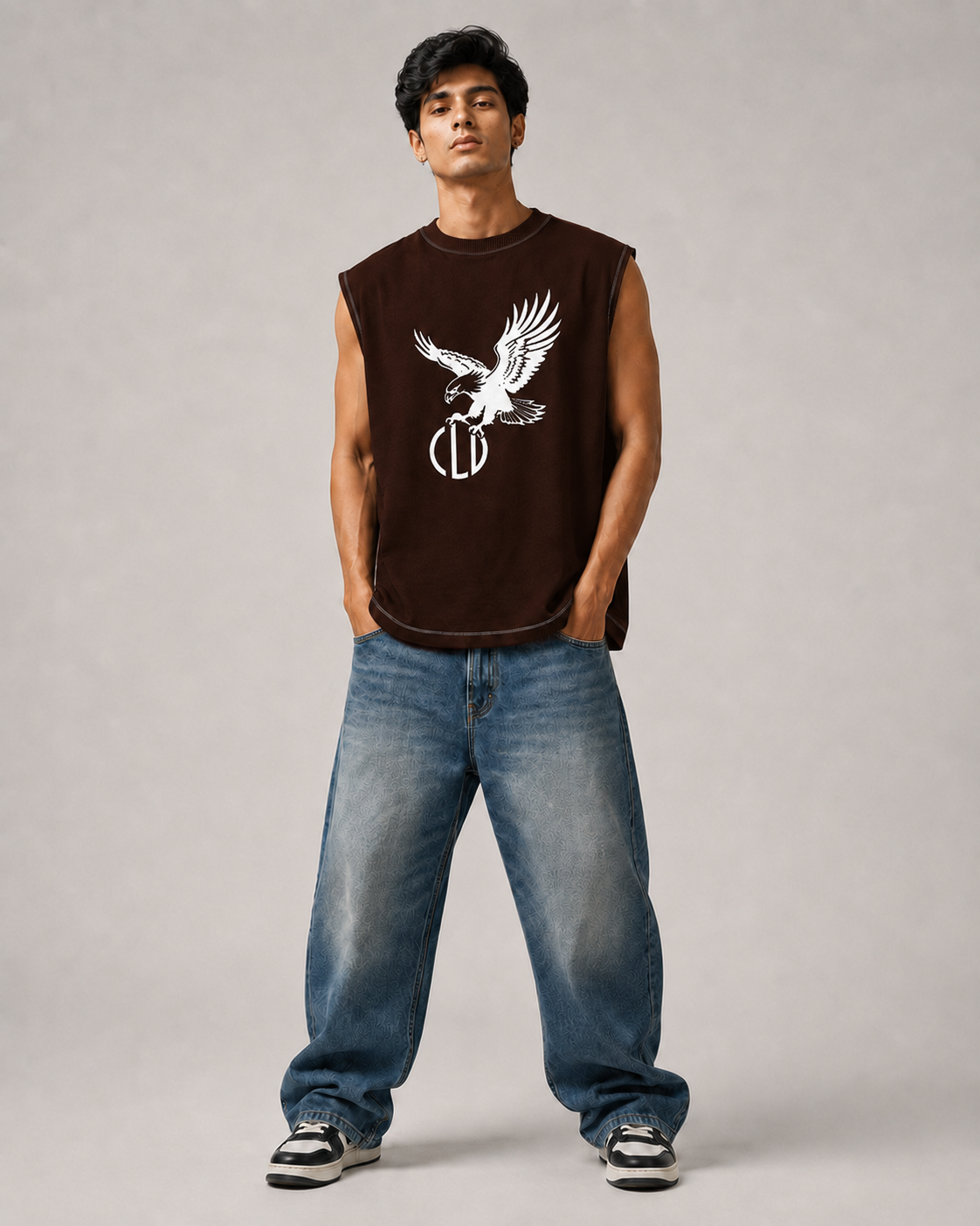 Chocolate Brown Oversized Tank