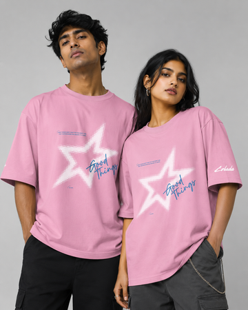 Good Things Baby Pink Oversized Tee