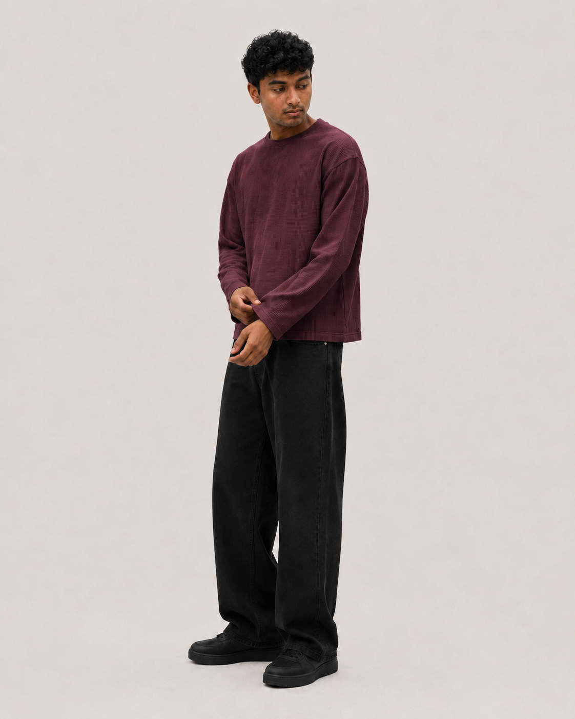 Port Royal Mini Waffle Boxy Tee
