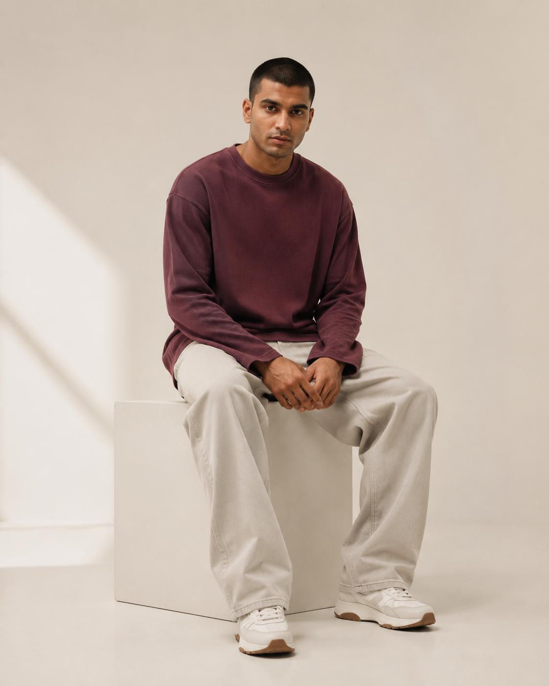Port Royal Mini Waffle Boxy Tee