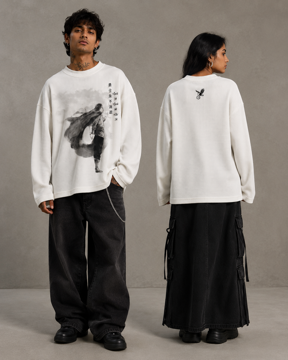 Warrior Off-White Waffle Tee