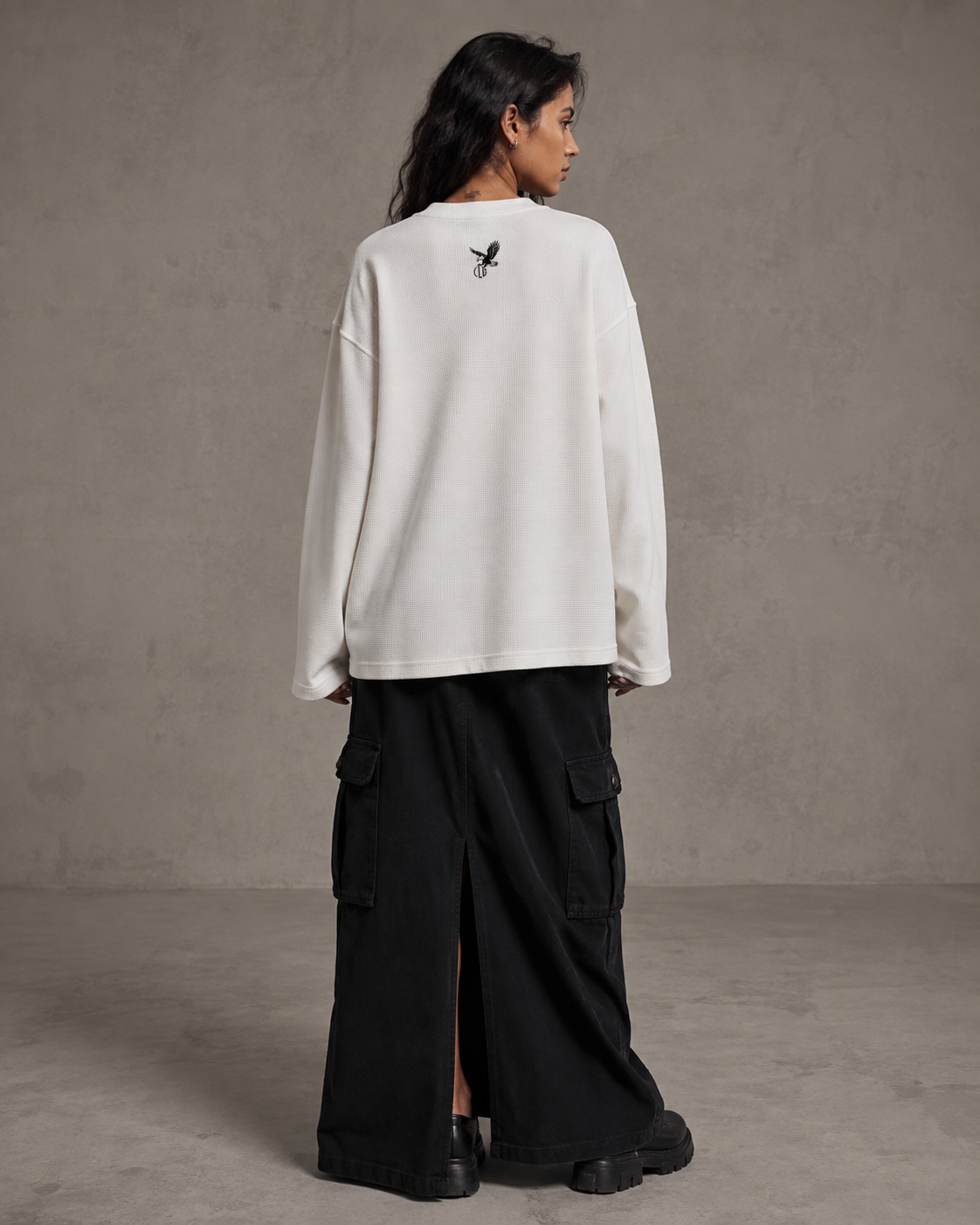 Warrior Off-White Waffle Tee