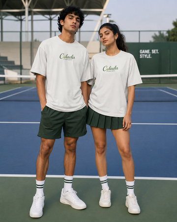 Tennis — Offwhite Oversized Tee