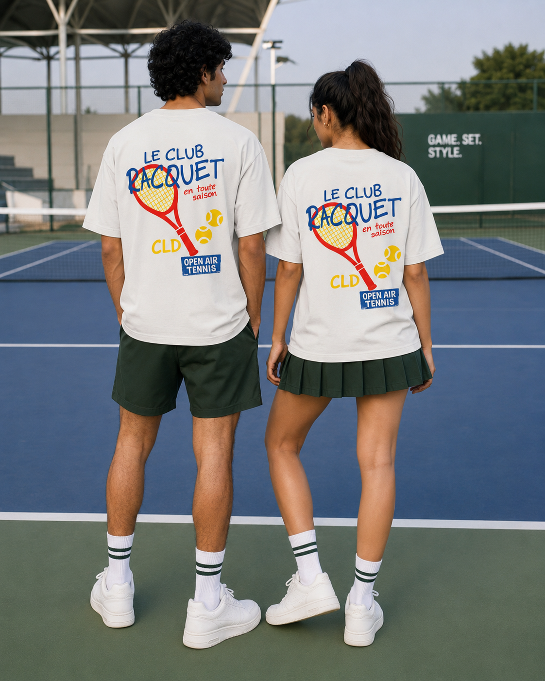 Tennis — Offwhite Oversized Tee