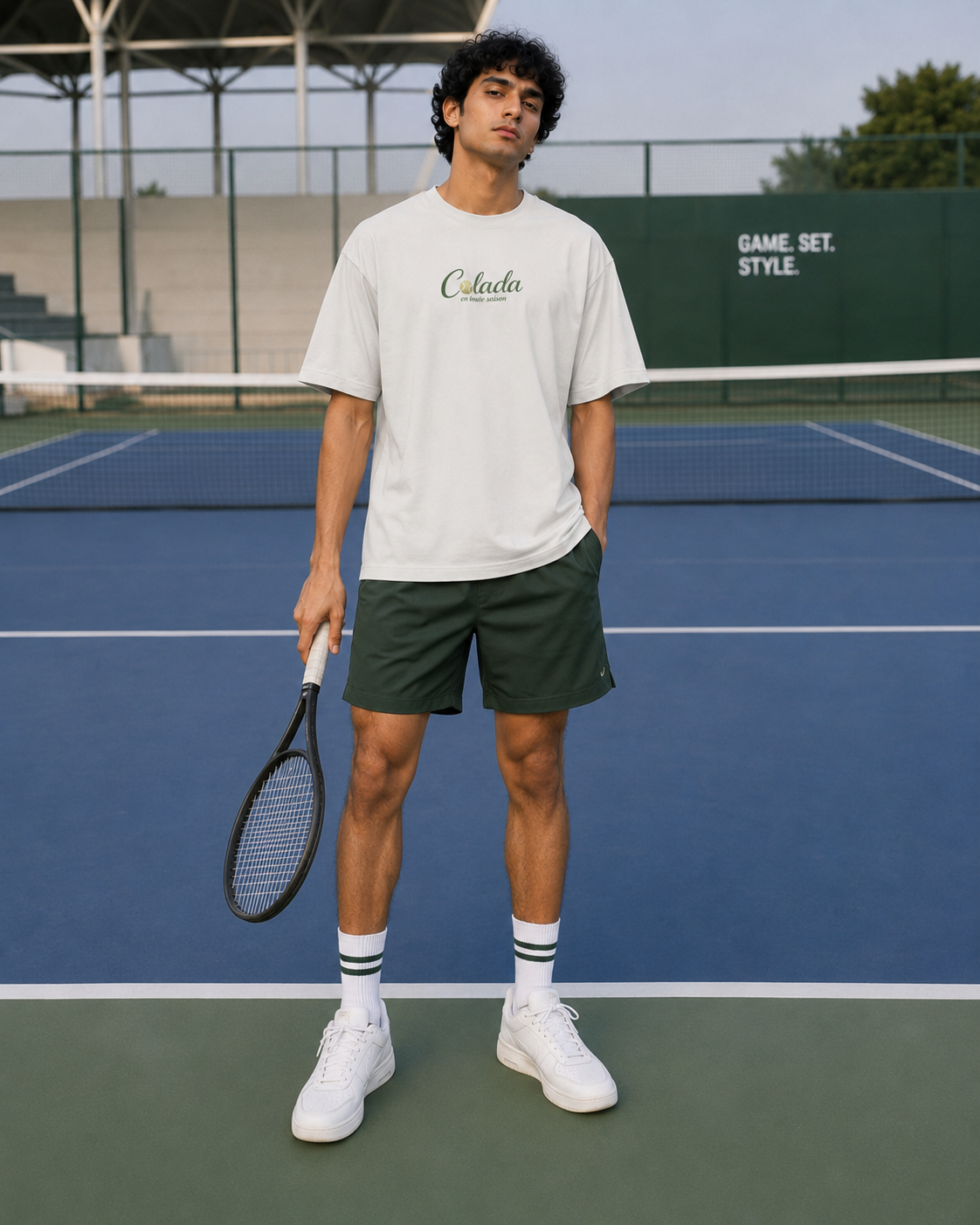 Tennis — Offwhite Oversized Tee