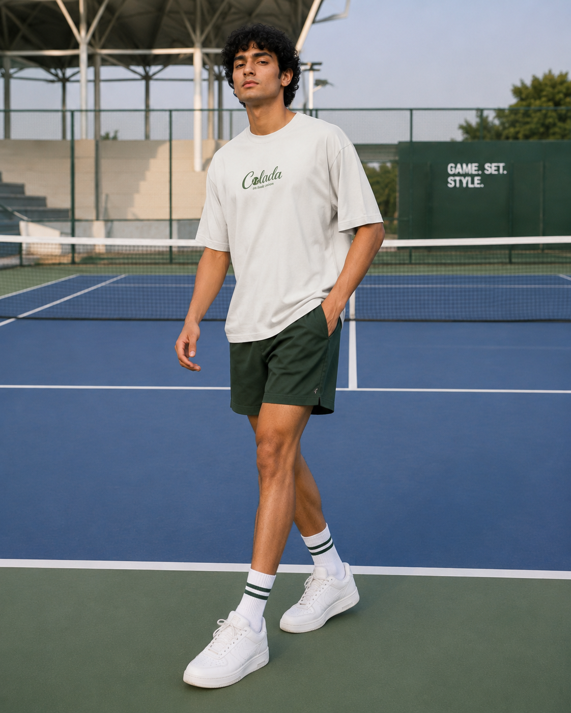 Tennis — Offwhite Oversized Tee