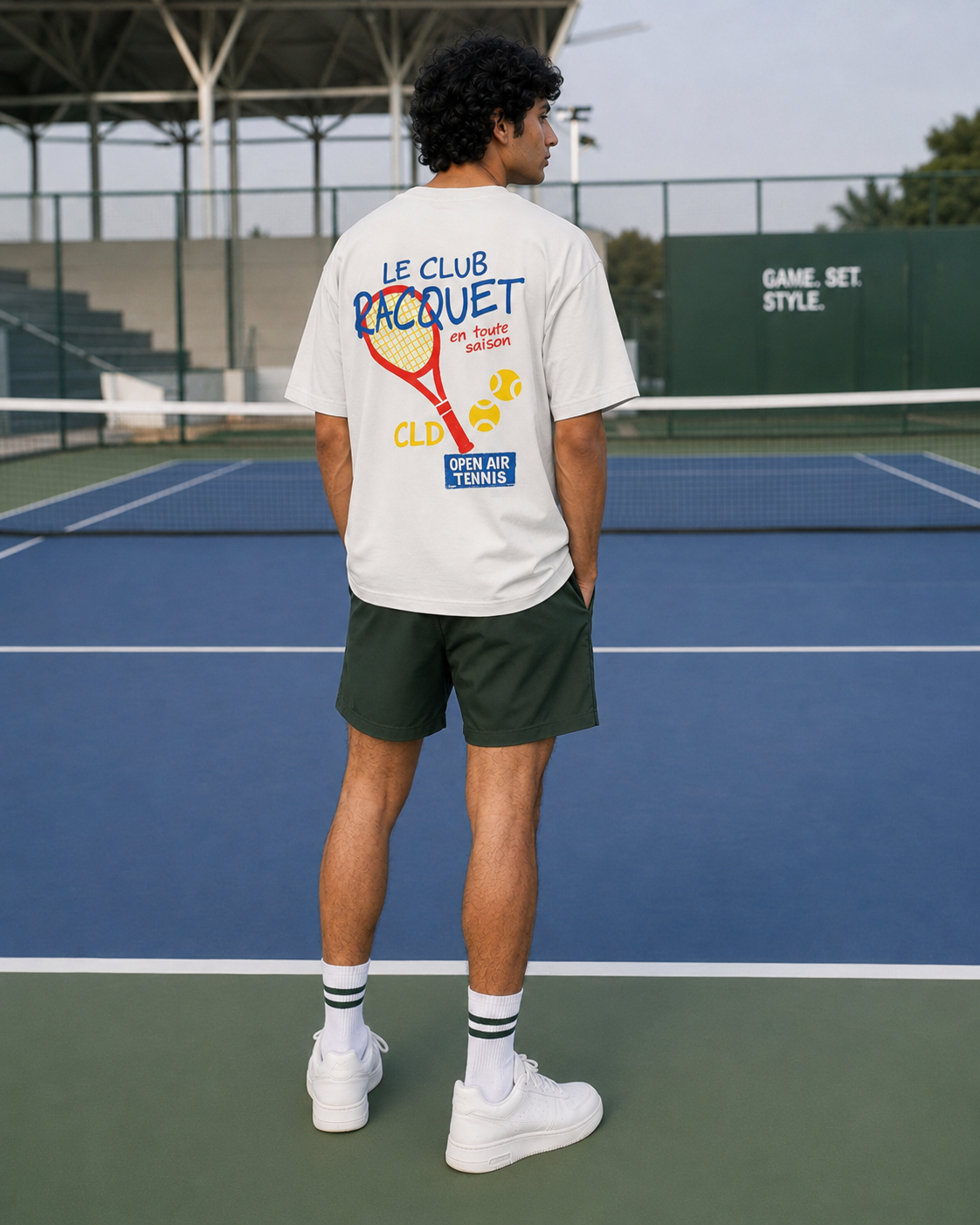 Tennis — Offwhite Oversized Tee