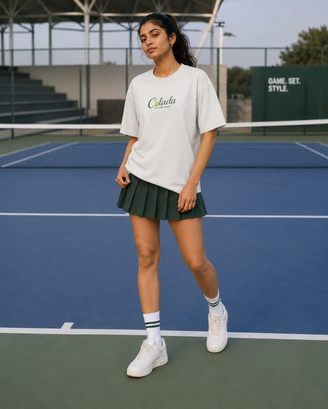 Tennis — Offwhite Oversized Tee