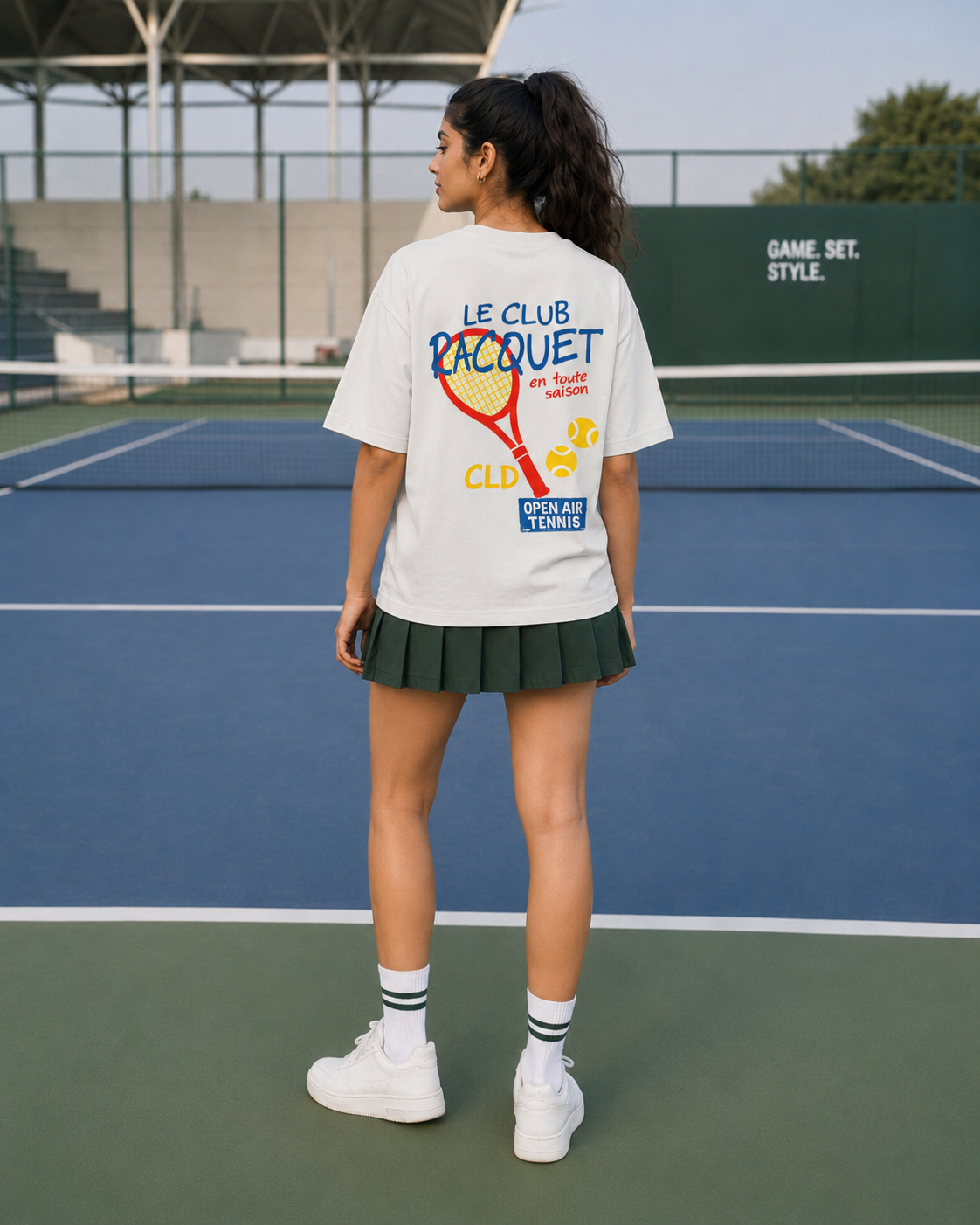 Tennis — Offwhite Oversized Tee