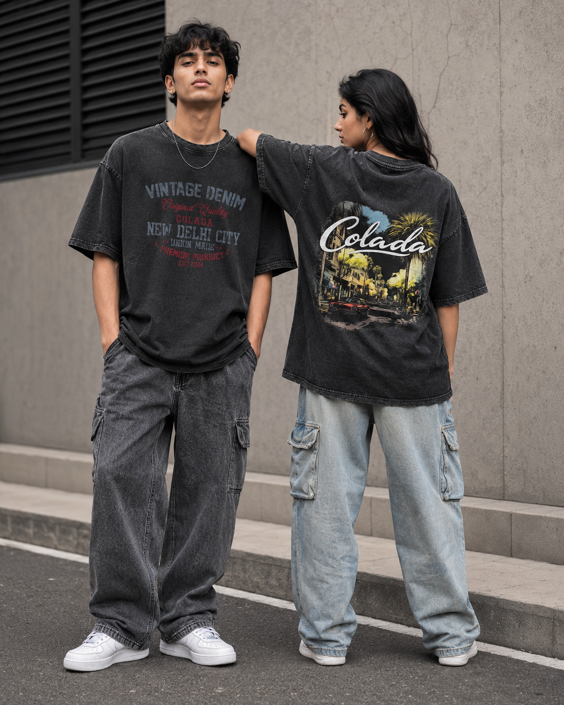 Vintage Denim Colada Oversized Tee
