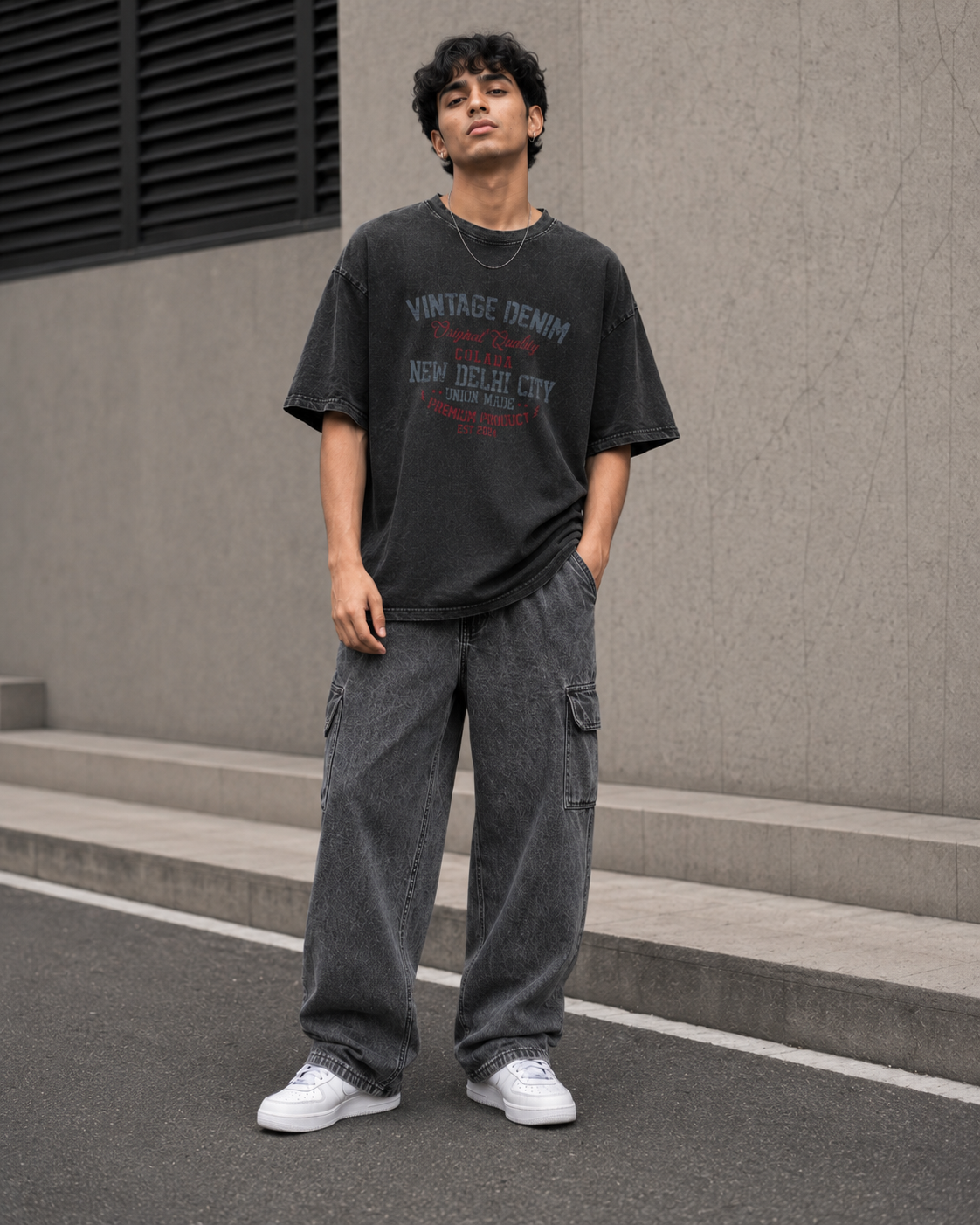 Vintage Denim Colada Oversized Tee