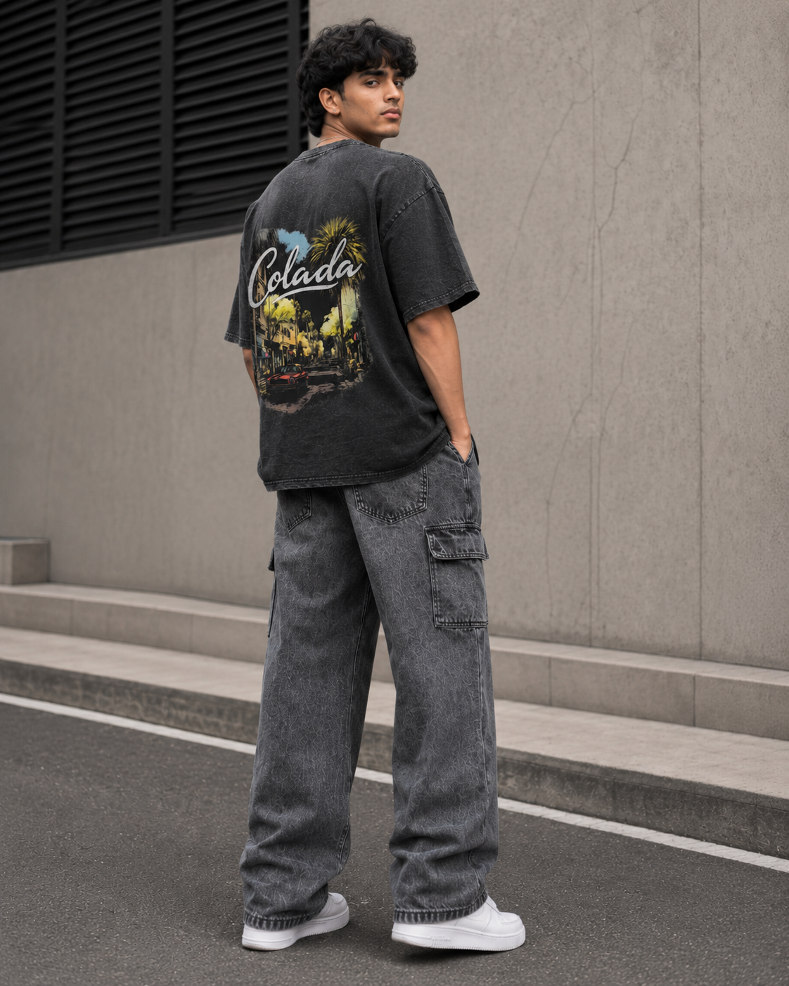 Vintage Denim Colada Oversized Tee