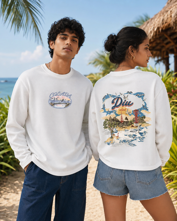 Island  — White Waffle Knite Boxy Tee