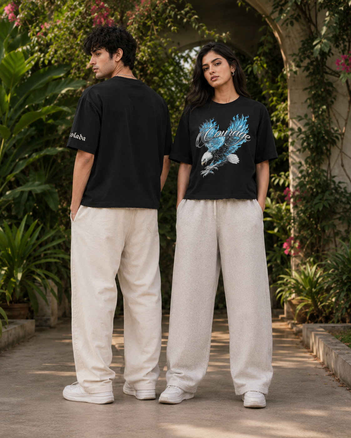 Courage — Black Boxy Fit Tee