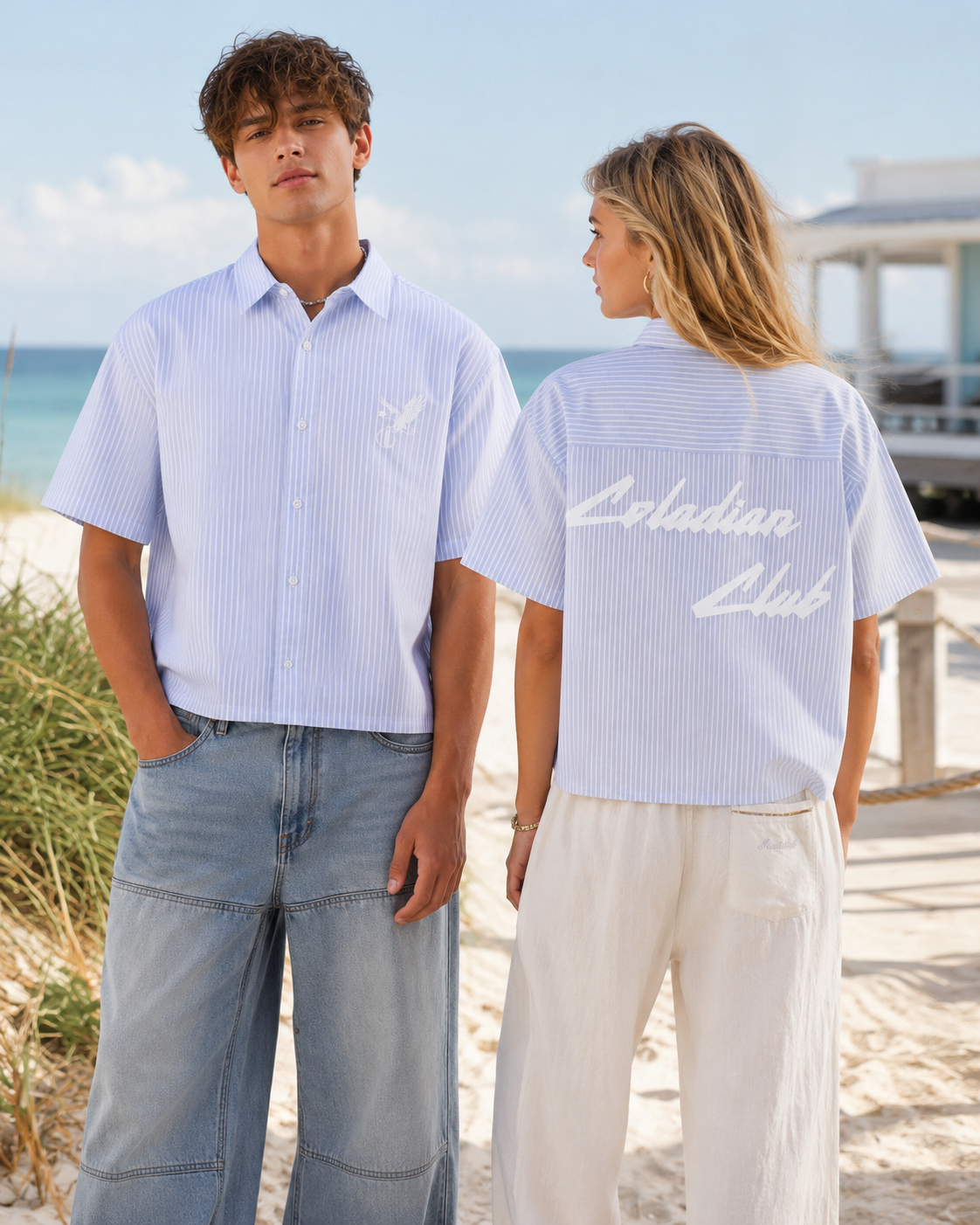 Coladian Club Blue Stip Shirt