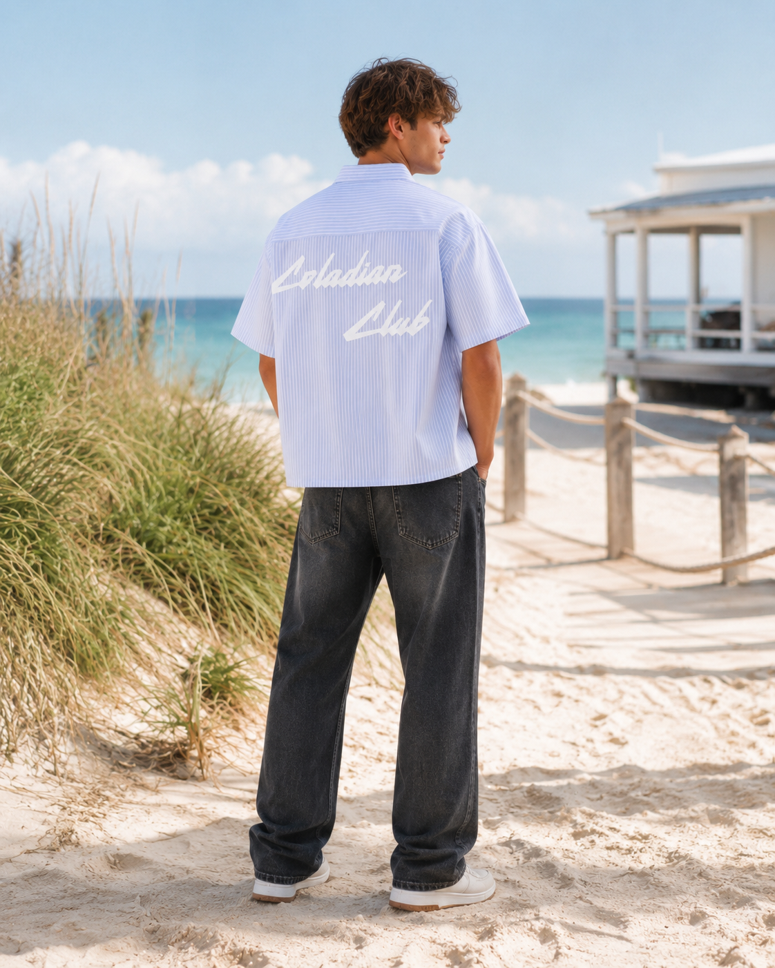 Coladian Club Blue Stip Shirt