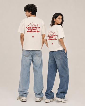 Only Alive — Off White Boxy Fit Tee
