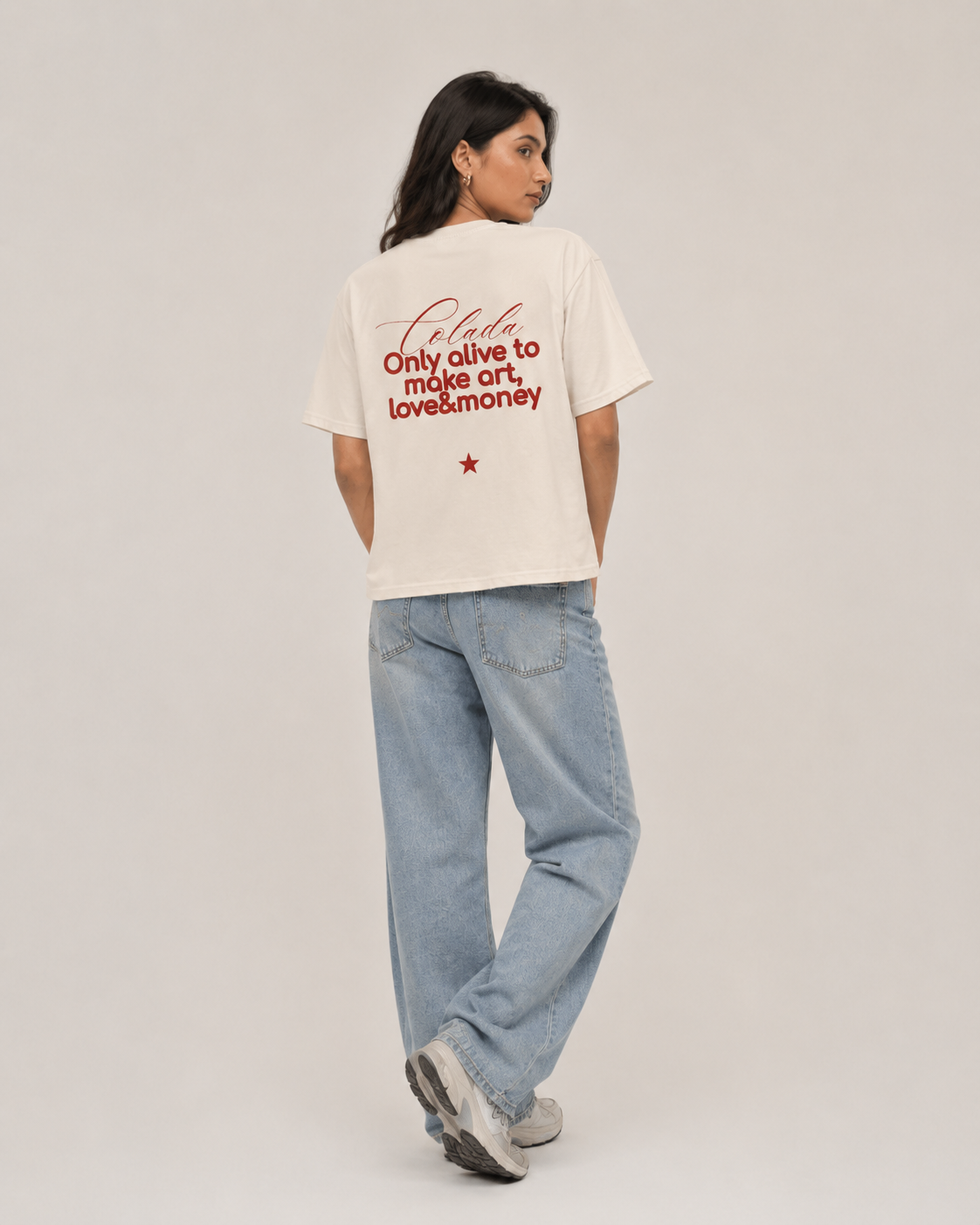 Only Alive — Off White Boxy Fit Tee