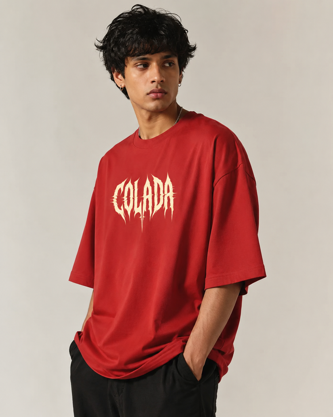 Heartbeats — Red Oversized Tee