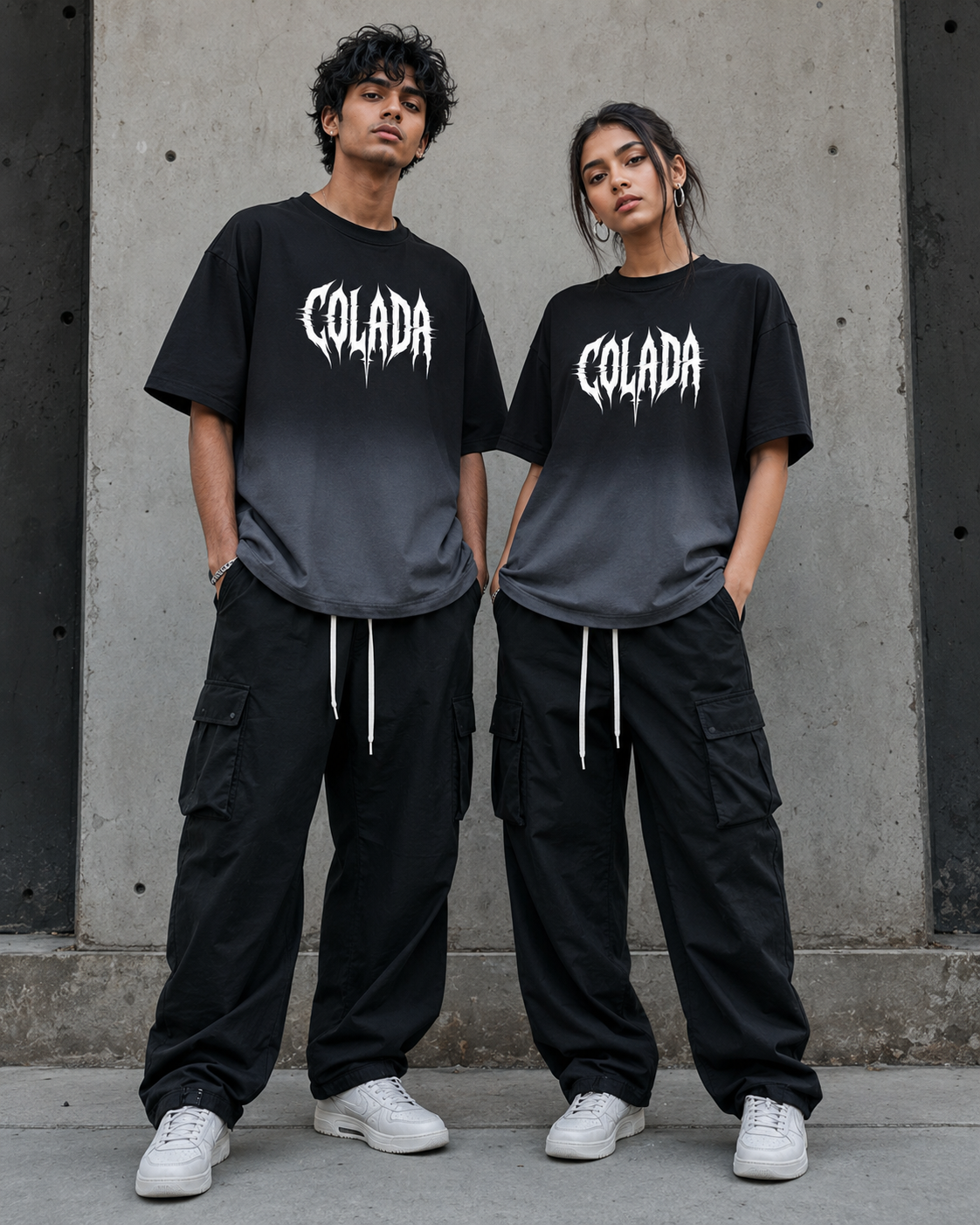 Dont Care — Ombre Boxy Tee