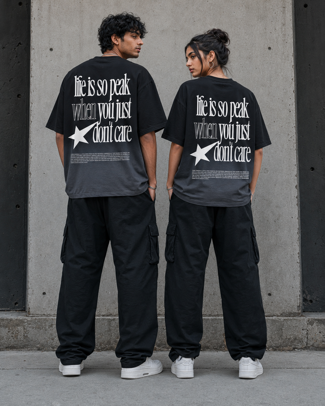 Dont Care — Ombre Boxy Tee