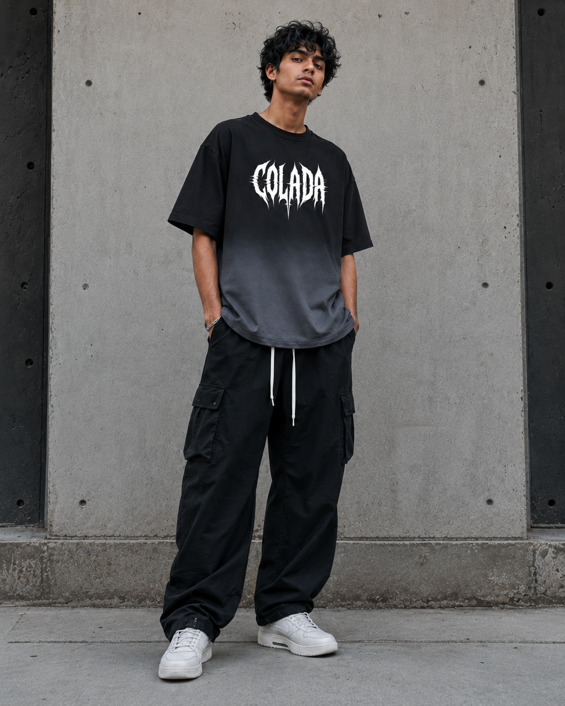 Dont Care — Ombre Boxy Tee