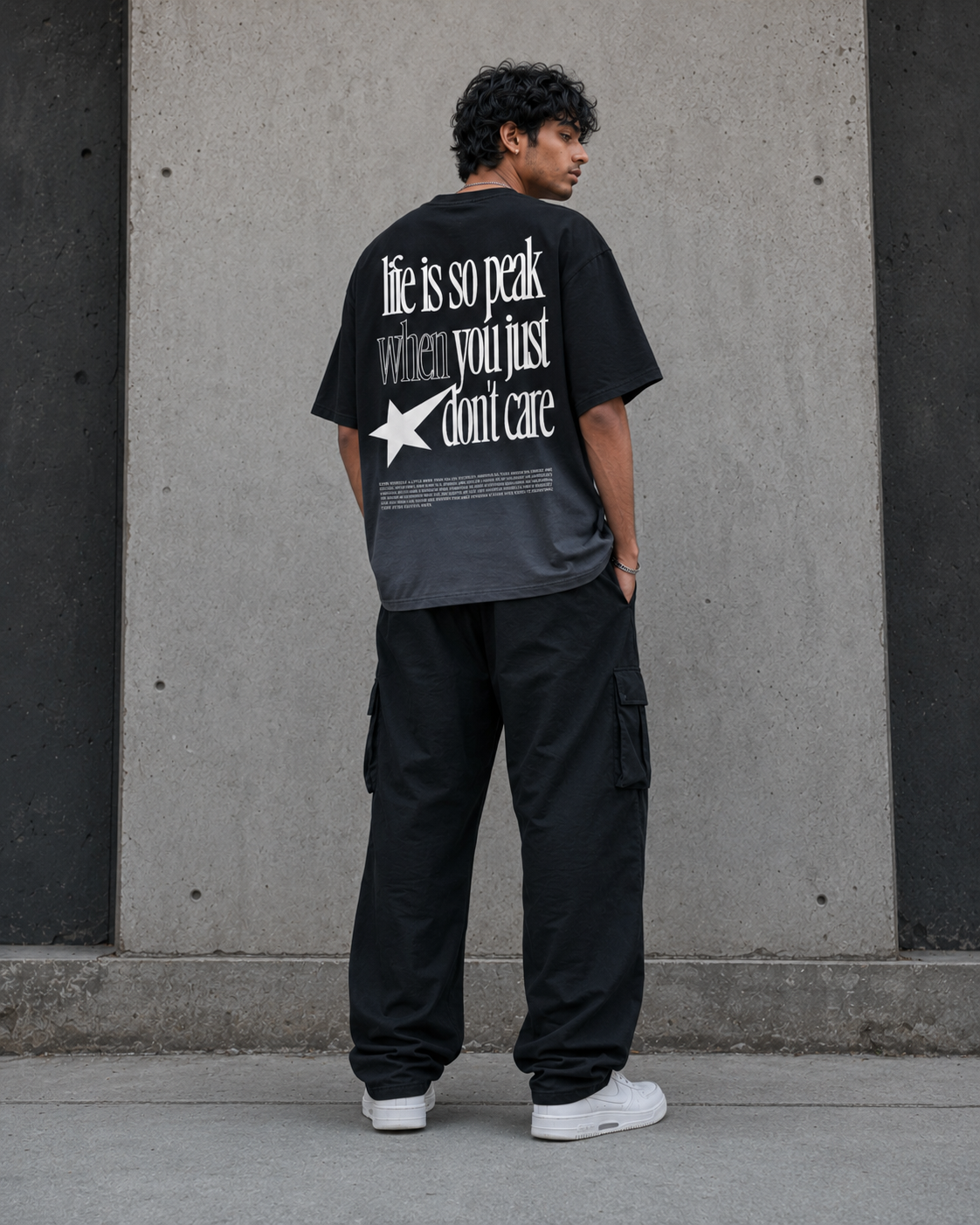 Dont Care — Ombre Boxy Tee