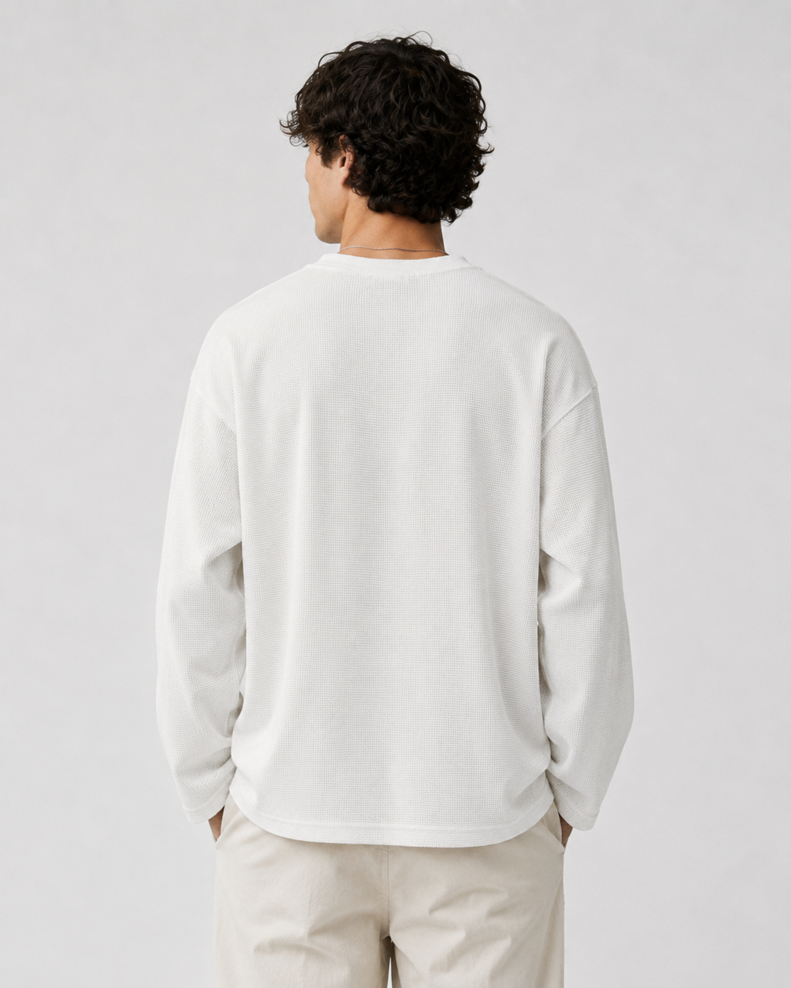 Off-White Waffle Knit Oversized Tshirt