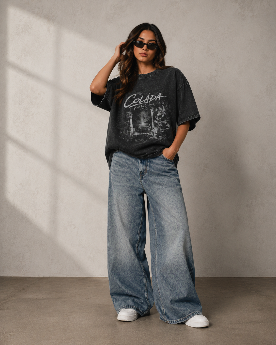 Colada Vintage Wash Oversized Tee